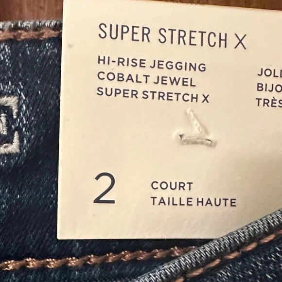 American Eagle Outfitters Women's Deep Indigo Skinny Jeans size 2 Short - Picture 3 of 13